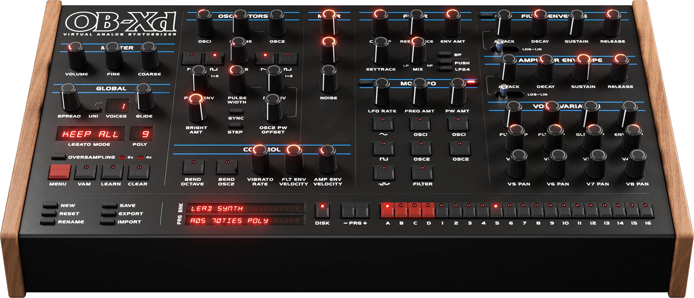 DiscoDSP OB-XD synth
